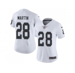 Women Nike Oakland Raiders #28 Doug Martin White Stitched NFL Vapor Untouchable Limited Jersey