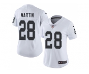 Women Nike Oakland Raiders #28 Doug Martin White Stitched NFL Vapor Untouchable Limited Jersey