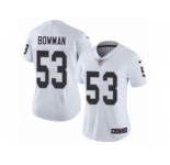Women Nike Oakland Raiders #53 NaVorro Bowman White Vapor Untouchable Limited Player NFL Jersey
