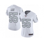 Women Nike Oakland Raiders #55 Marquel Lee Limited White Rush Vapor Untouchable NFL Jersey