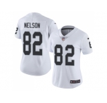 Women Nike Oakland Raiders #82 Jordy Nelson White Stitched NFL Vapor Untouchable Limited Jersey