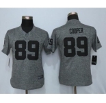 Women Nike Oakland Raiders #89 Amari Cooper Stitched Gridiron Limited Gray