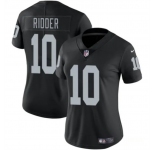Women's Las Vegas Raiders #10 Desmond Ridder Black Vapor Stitched Jersey