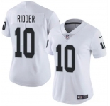 Women's Las Vegas Raiders #10 Desmond Ridder White Vapor Stitched Jersey