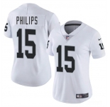 Women's Las Vegas Raiders #15 Kyle Philips White 2025 Vapor Football Stitched Jersey