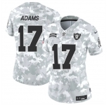 Women's Las Vegas Raiders #17 Davante Adams 2024 F.U.S.E Arctic Camo Salute To Service Limited Stitched Jersey
