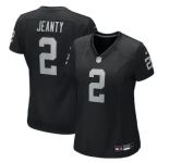 Women's Las Vegas Raiders #2 Ashton Jeanty Black 2025 F.U.S.E. Vapor Stitched Football Jersey