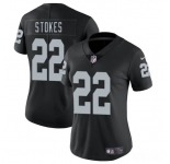 Women's Las Vegas Raiders #22 Eric Stokes Black 2025 Vapor Football Stitched Jersey