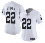 Women's Las Vegas Raiders #22 Eric Stokes White 2025 Vapor Football Stitched Jersey