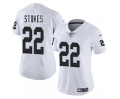 Women's Las Vegas Raiders #22 Eric Stokes White 2025 Vapor Football Stitched Jersey