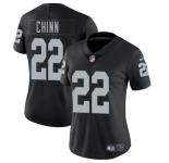 Women's Las Vegas Raiders #22 Jeremy Chinn Black 2025 Vapor Football Stitched Jersey