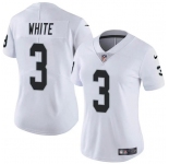 Women's Las Vegas Raiders #3 Zamir White White Vapor Stitched Jersey