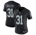 Women's Las Vegas Raiders #31 Raheem Mostert Black 2025 Vapor Football Stitched Jersey
