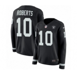 Women's Nike Oakland Raiders #10 Seth Roberts Limited Black Therma Long Sleeve NFL Jersey