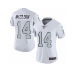 Women's Nike Oakland Raiders #14 Matt McGloin Limited White Rush NFL Jersey