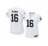 Women's Nike Oakland Raiders #16 George Blanda Limited White NFL Jersey
