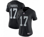 Women's Nike Oakland Raiders #17 Dwayne Harris Black Team Color Vapor Untouchable Elite Player NFL Jersey