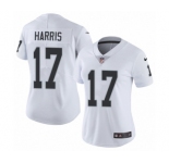 Women's Nike Oakland Raiders #17 Dwayne Harris White Vapor Untouchable Elite Player NFL Jersey
