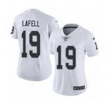 Women's Nike Oakland Raiders #19 Brandon LaFell White Vapor Untouchable Limited Player NFL Jersey