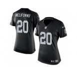 Women's Nike Oakland Raiders #20 Obi Melifonwu Limited Black Team Color NFL Jersey