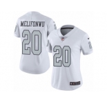 Women's Nike Oakland Raiders #20 Obi Melifonwu Limited White Rush NFL Jersey