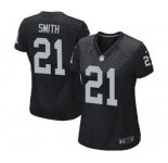 Women's Nike Oakland Raiders #21 Sean Smith Black Team Color NFL Jersey