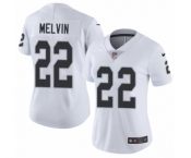 Women's Nike Oakland Raiders #22 Rashaan Melvin White Vapor Untouchable Elite Player NFL Jersey