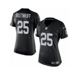 Women's Nike Oakland Raiders #25 Fred Biletnikoff Limited Black Team Color NFL Jersey