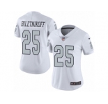Women's Nike Oakland Raiders #25 Fred Biletnikoff Limited White Rush NFL Jersey