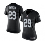 Women's Nike Oakland Raiders #29 David Amerson Black Team Color NFL Jersey