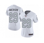 Women's Nike Oakland Raiders #29 David Amerson Limited White Rush NFL Jerse