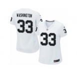 Women's Nike Oakland Raiders #33 DeAndre Washington Limited White NFL Jersey