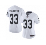 Women's Nike Oakland Raiders #33 DeAndre Washington Vapor Untouchable Limited White NFL Jersey
