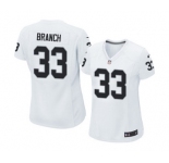 Women's Nike Oakland Raiders #33 Tyvon Branch White NFL Jersey