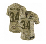 Women's Nike Oakland Raiders #34 Bo Jackson Limited Camo 2018 Salute to Service NFL Jersey