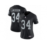 Women's Nike Oakland Raiders #34 Bo Jackson Vapor Untouchable Limited Black Team Color NFL Jersey