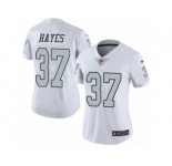 Women's Nike Oakland Raiders #37 Lester Hayes Limited White Rush NFL Jersey