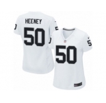 Women's Nike Oakland Raiders #50 Ben Heeney Limited White NFL Jersey