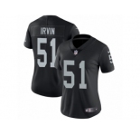Women's Nike Oakland Raiders #51 Bruce Irvin Vapor Untouchable Limited Black Team Color NFL Jersey