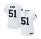 Women's Nike Oakland Raiders #51 Bruce Irvin White NFL Jersey