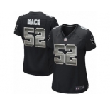 Women's Nike Oakland Raiders #52 Khalil Mack Limited Black Strobe NFL Jersey
