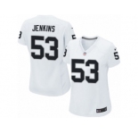 Women's Nike Oakland Raiders #53 Jelani Jenkins Limited White NFL Jersey
