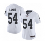Women's Nike Oakland Raiders #54 Emmanuel Lamur White Vapor Untouchable Elite Player NFL Jersey