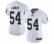 Women's Nike Oakland Raiders #54 Emmanuel Lamur White Vapor Untouchable Limited Player NFL Jersey