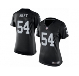Women's Nike Oakland Raiders #54 Perry Riley Limited Black Team Color NFL Jersey