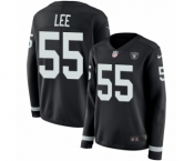 Women's Nike Oakland Raiders #55 Marquel Lee Limited Black Therma Long Sleeve NFL Jersey