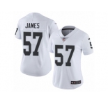 Women's Nike Oakland Raiders #57 Cory James Vapor Untouchable Limited White NFL Jersey