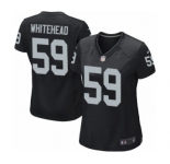 Women's Nike Oakland Raiders #59 Tahir Whitehead Game Black Team Color NFL Jersey