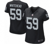 Women's Nike Oakland Raiders #59 Tahir Whitehead Game Black Team Color NFL Jersey