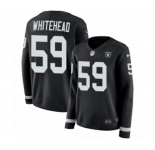 Women's Nike Oakland Raiders #59 Tahir Whitehead Limited Black Therma Long Sleeve NFL Jersey